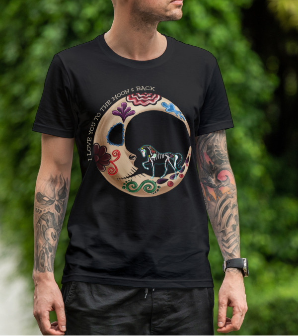 I LOVE YOU TO THE MOON And BACK Horse Moon T-Shirt