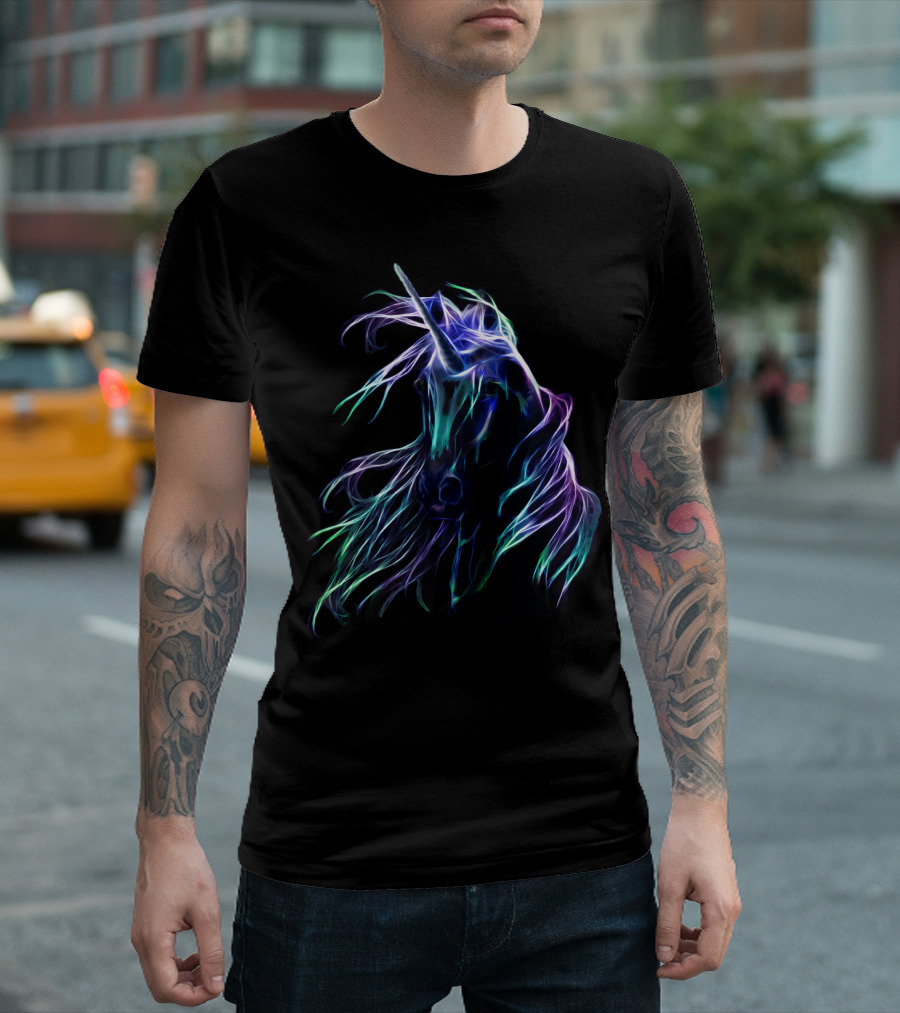 Unicorn in My Heart Neon Fantasy T-Shirt