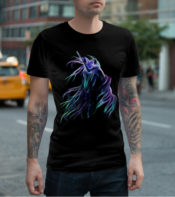 Unicorn In My Heart Neon Fantasy T-Shirt