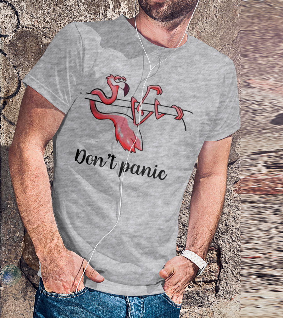 Flamingo Don't Panic T-Shirt