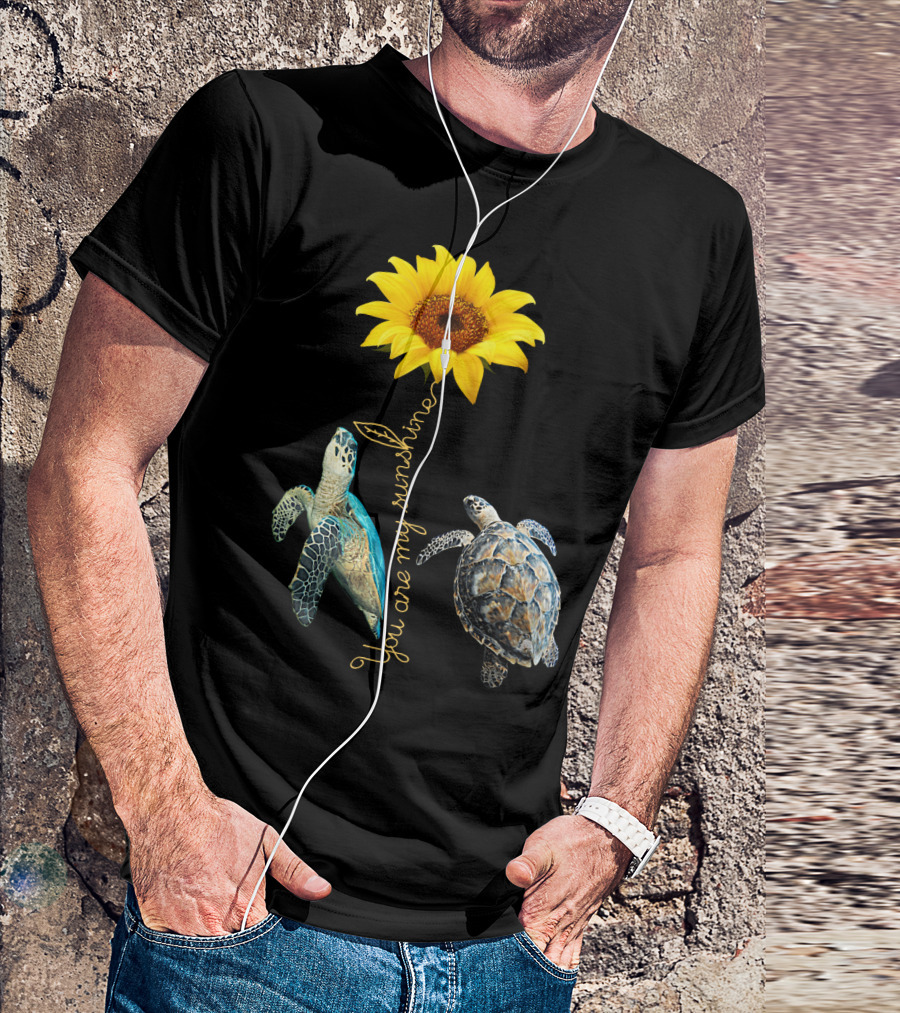You Are My Sunshine Turtle Sunflower T-Shirt