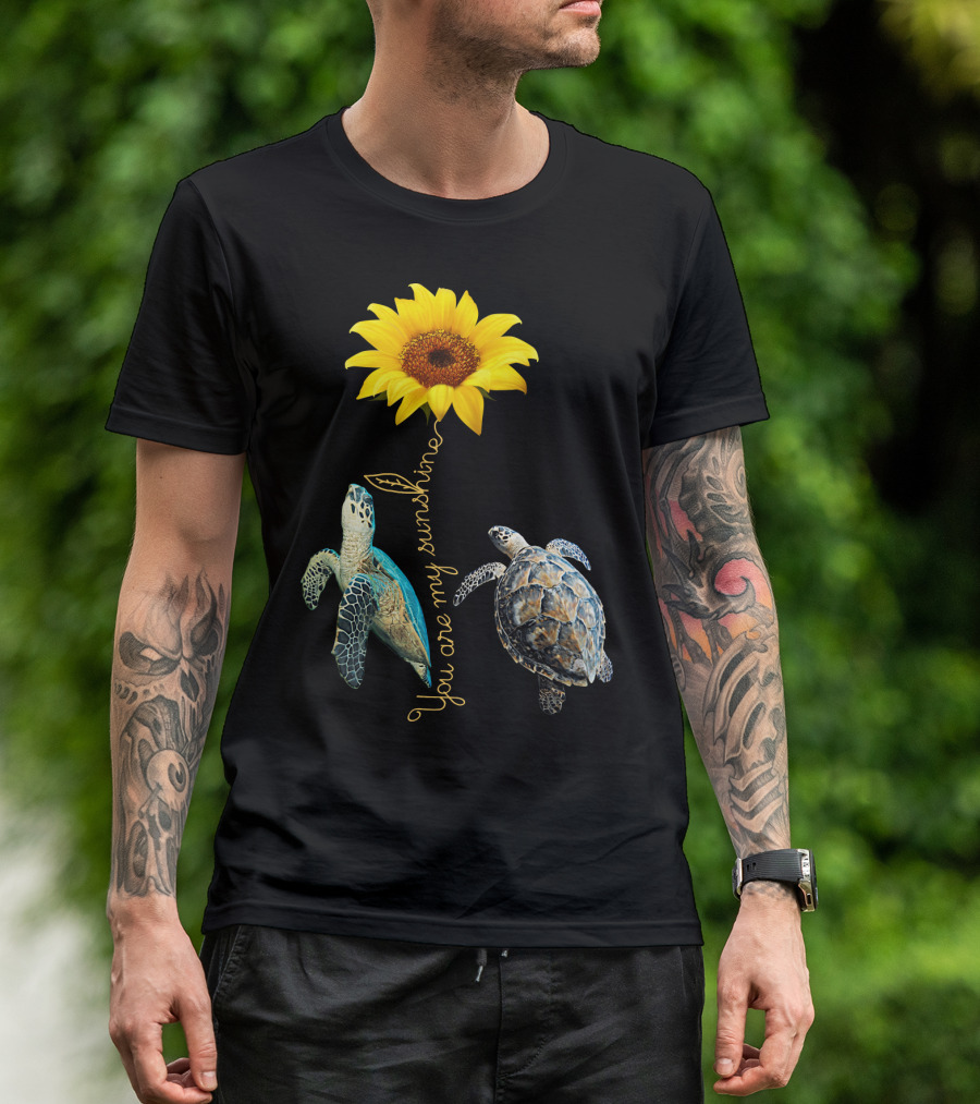 You Are My Sunshine Turtle Sunflower T-Shirt