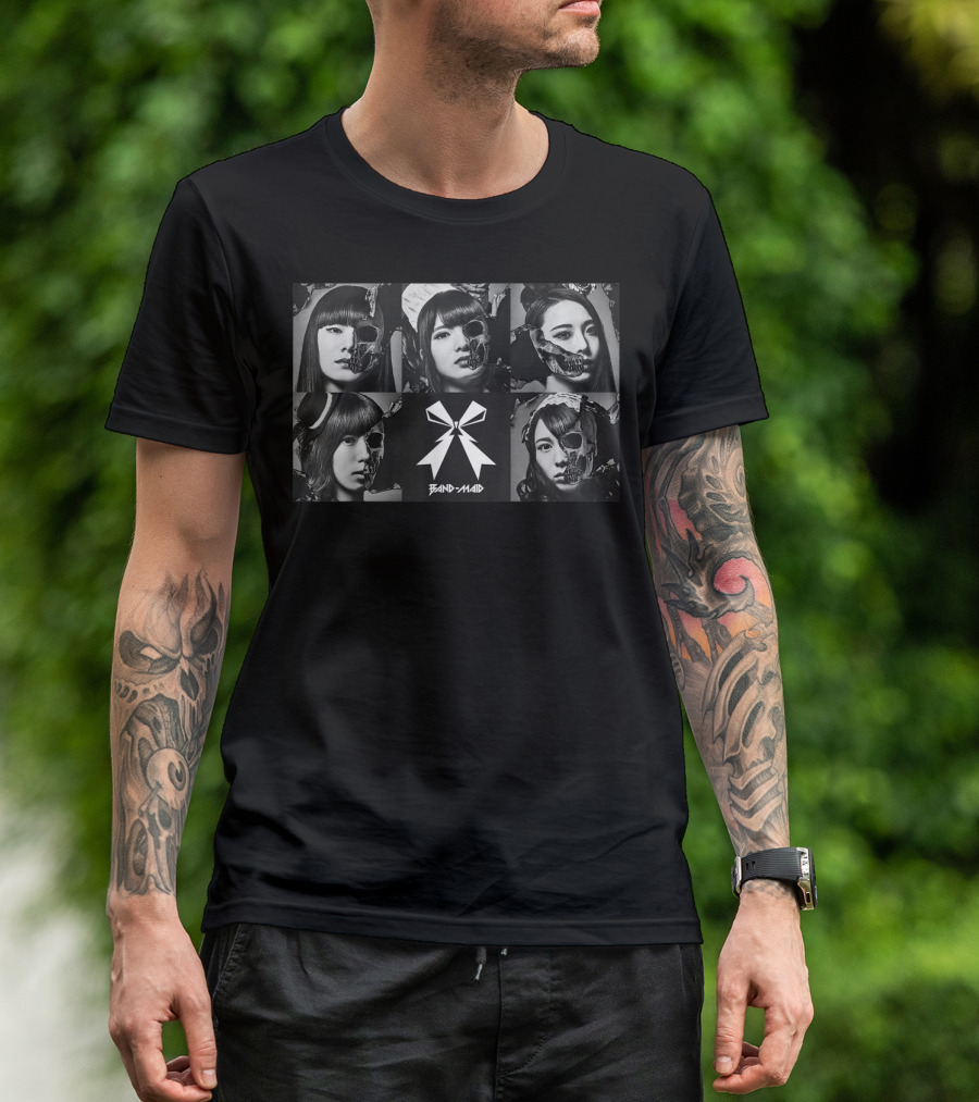 Band Maid Five Members Skull T-Shirt