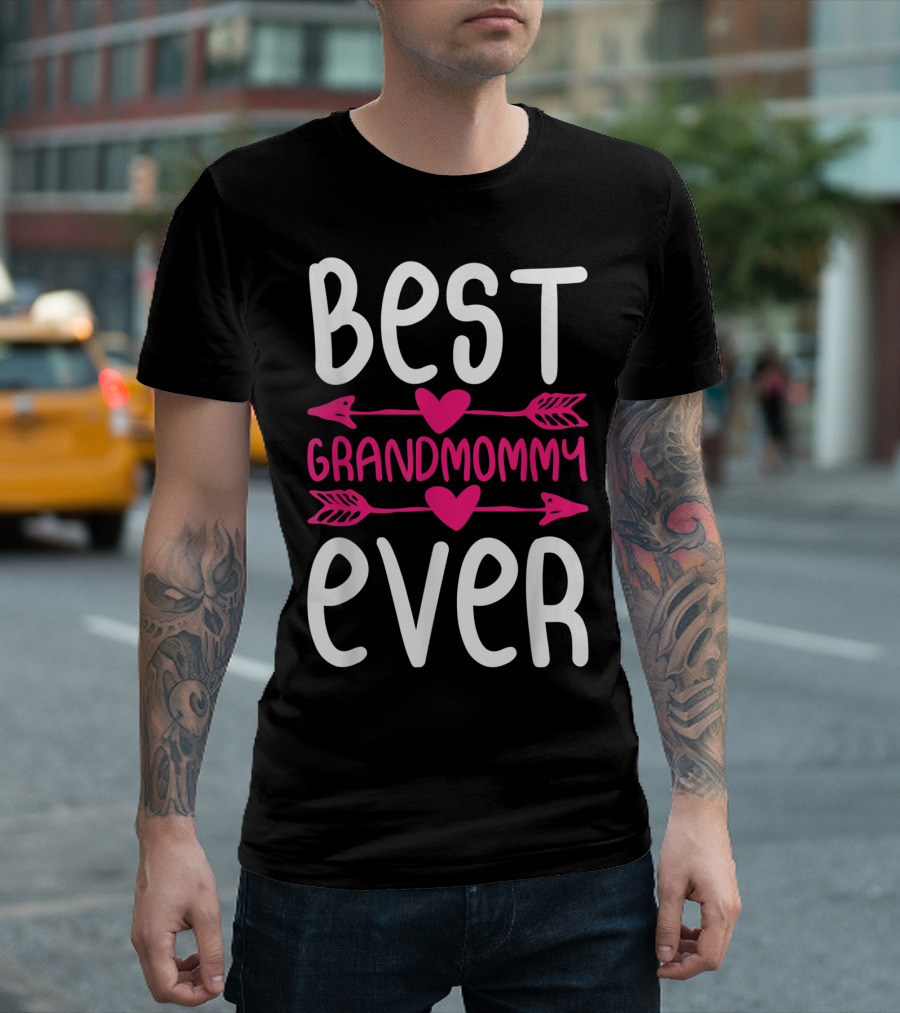 Best Grandmommy Ever Hearts Arrows T-Shirt