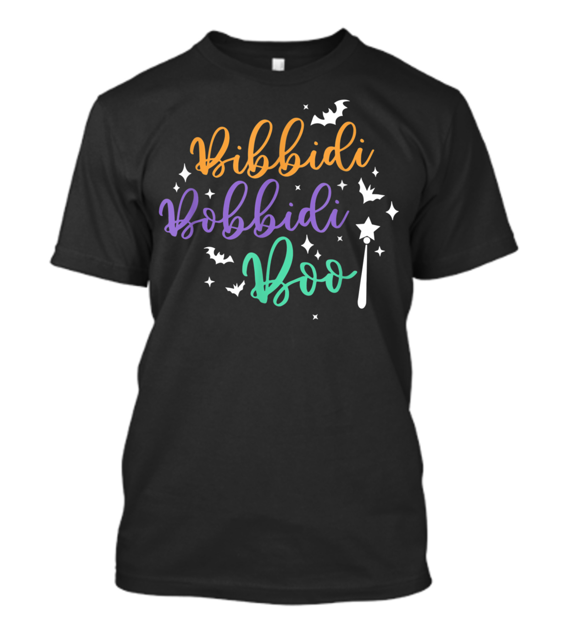 Bibbidi Bobbidi Boo Halloween Cool Vacation Wand And Bats T-Shirt