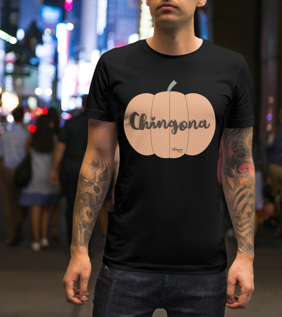 Chingona Pumpkin Dia De Los Muertos T-Shirt