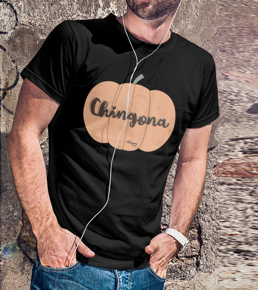 Chingona Pumpkin Dia De Los Muertos T-Shirt