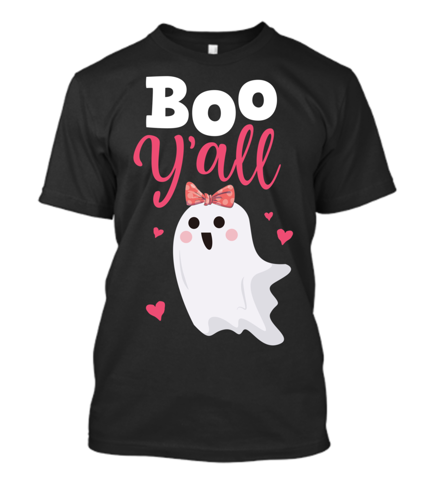 Boo Y'all Halloween Ghost Cute Southern Girl Women T-Shirt