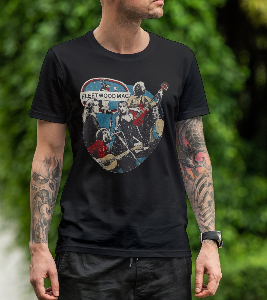 Fleetwood Mac Vintage Band Graphic Retro Rock Music T-Shirt