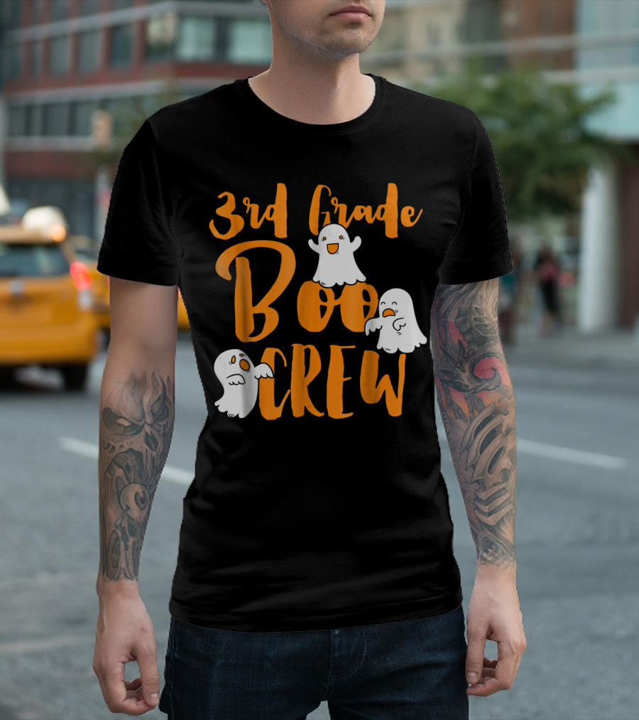 3rd Grade Boo Crew Ghosts Halloween T-Shirt