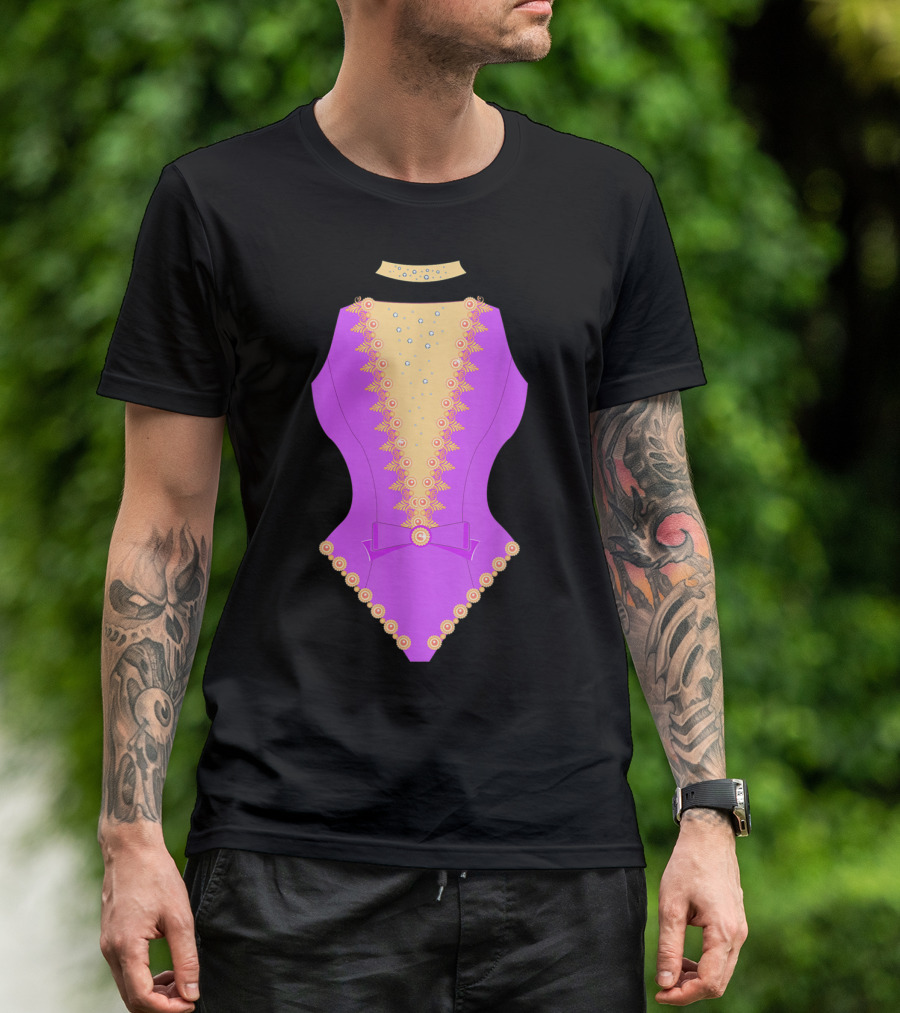 Aerial Silks Pink And Gold Showman Costume T-Shirt