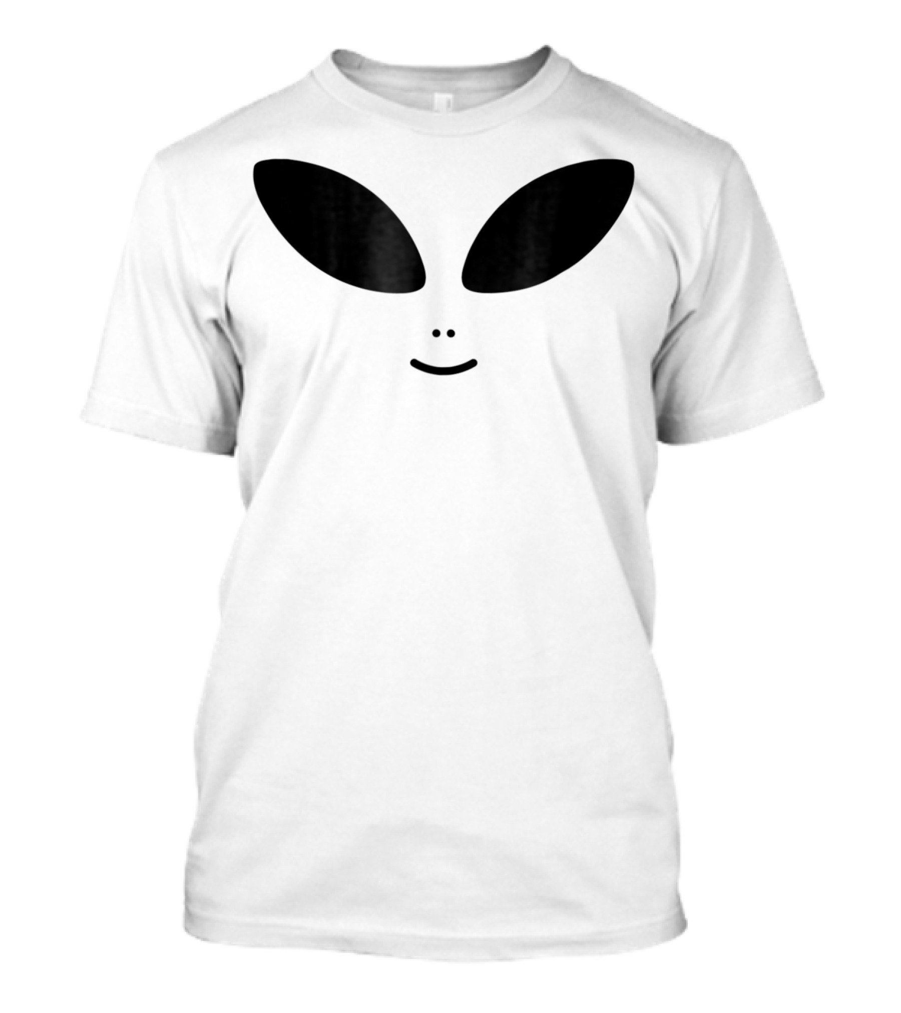 Halloween Cute Green Alien Face Costume T-Shirt