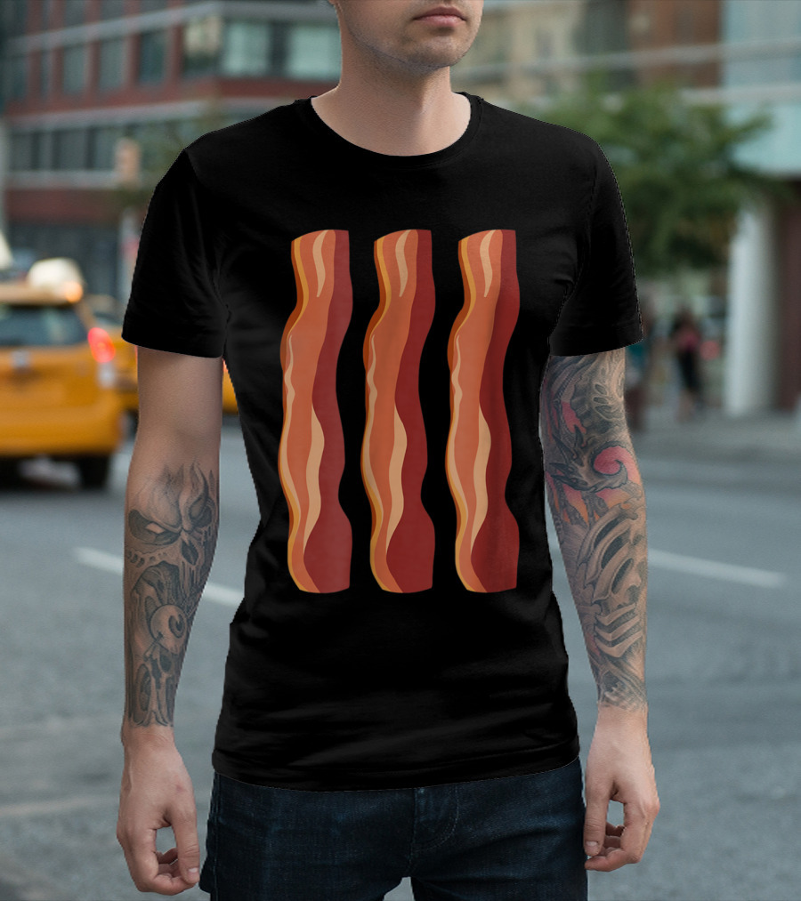 Bacon Halloween Costume Bacon And Eggs Funny Breakfast T-Shirt