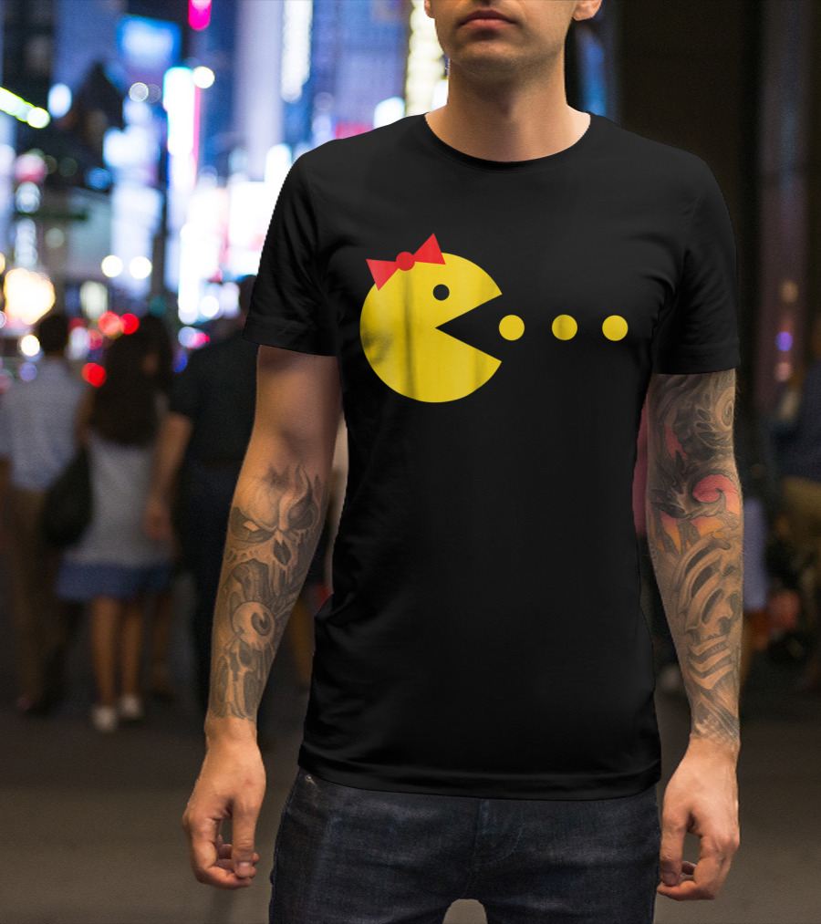 Pac-Man Inspired Best Halloween Costume For Girl Women Video T-Shirt