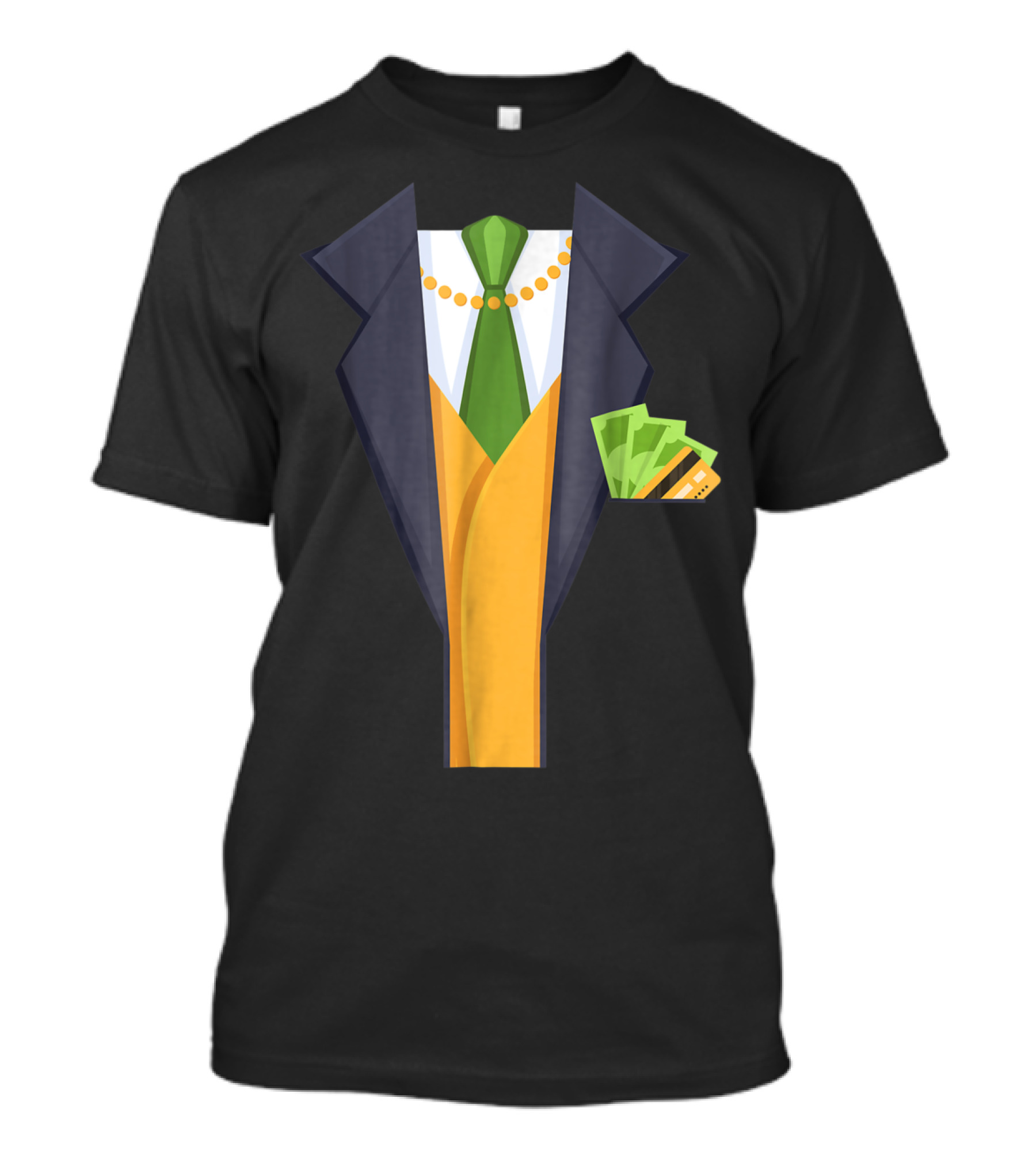 Billionaire Halloween Costume Millionaire Suit With Money And Tie T-Shirt
