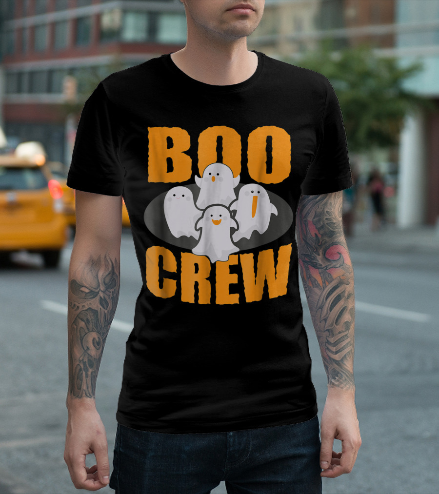 Boo Crew Funny Halloween Ghost Group T-Shirt