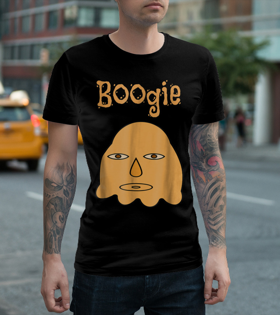 Boogie Halloween Ghost Booger Face Monster T-Shirt