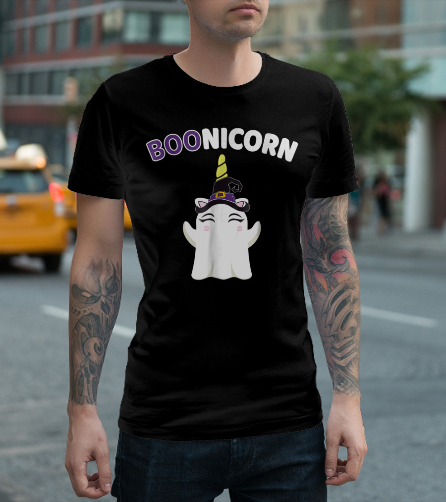 BOONICORN Ghost Unicorn Halloween Magical Mashup T-Shirt