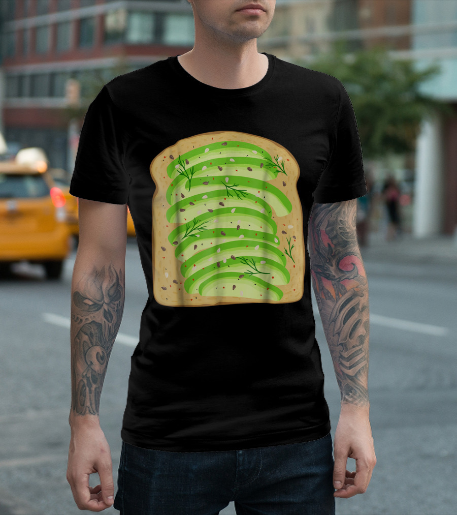 Bread Avocado Toast Halloween T-Shirt