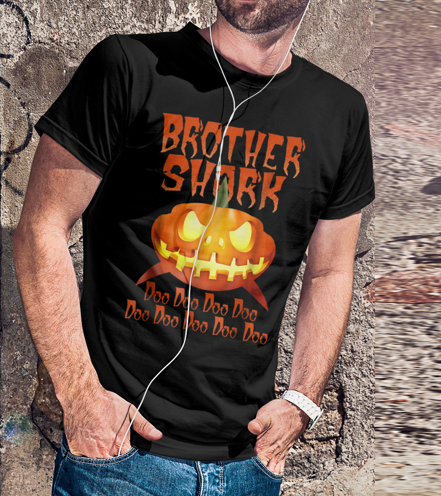 Brother Shark Doo Doo Doo Halloween Pumpkin T-Shirt