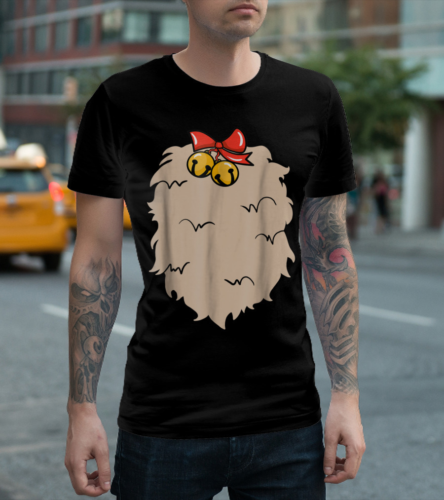 Rudolph Reindeer Costume Christmas Bells Diy Bow T-Shirt