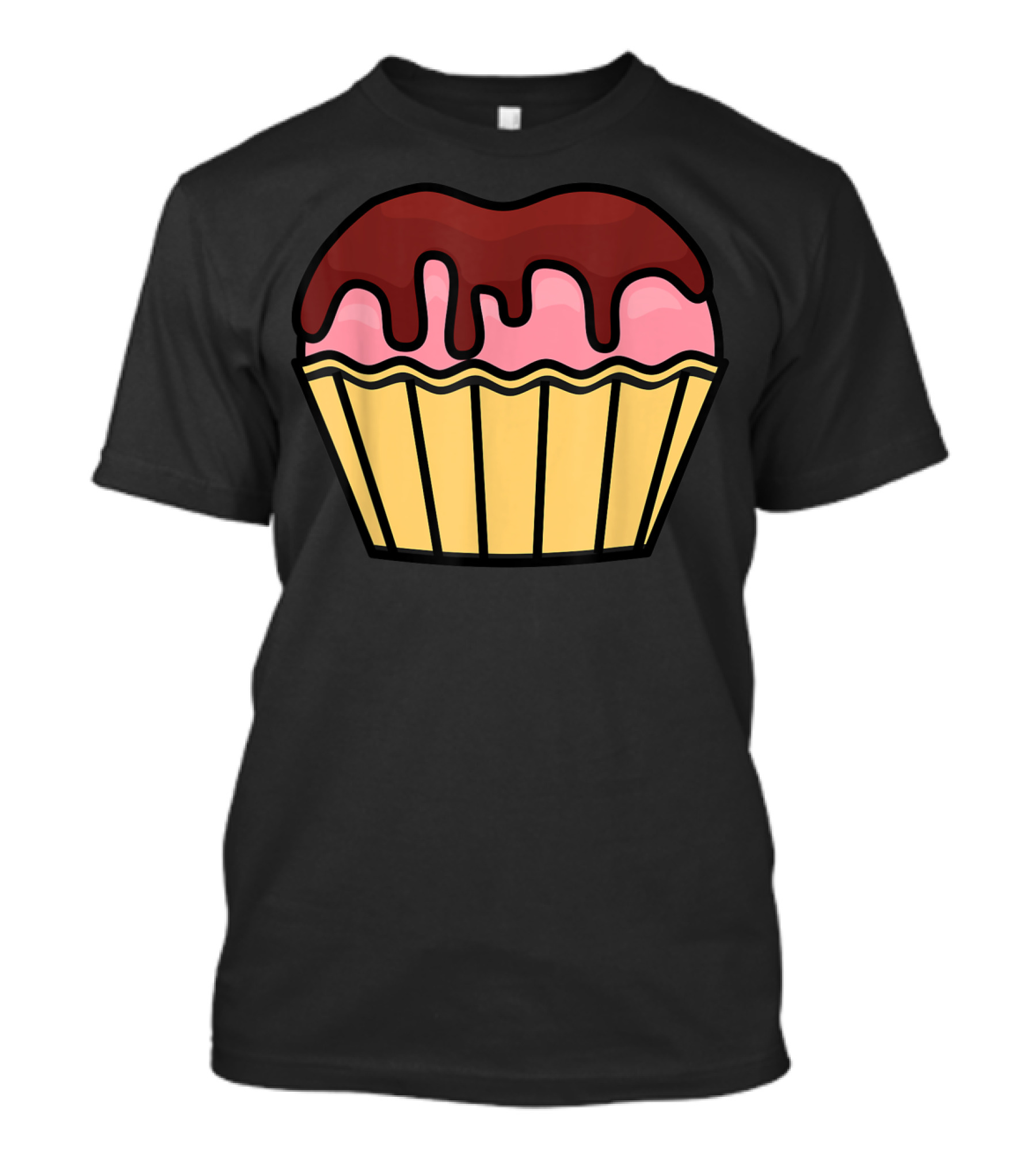 Cool Halloween Cupcake With Chocolate Topping T-Shirt