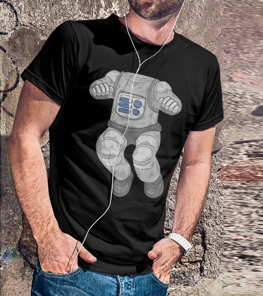 Cool Funny Astronaut Suit No Head Floating Space T-Shirt