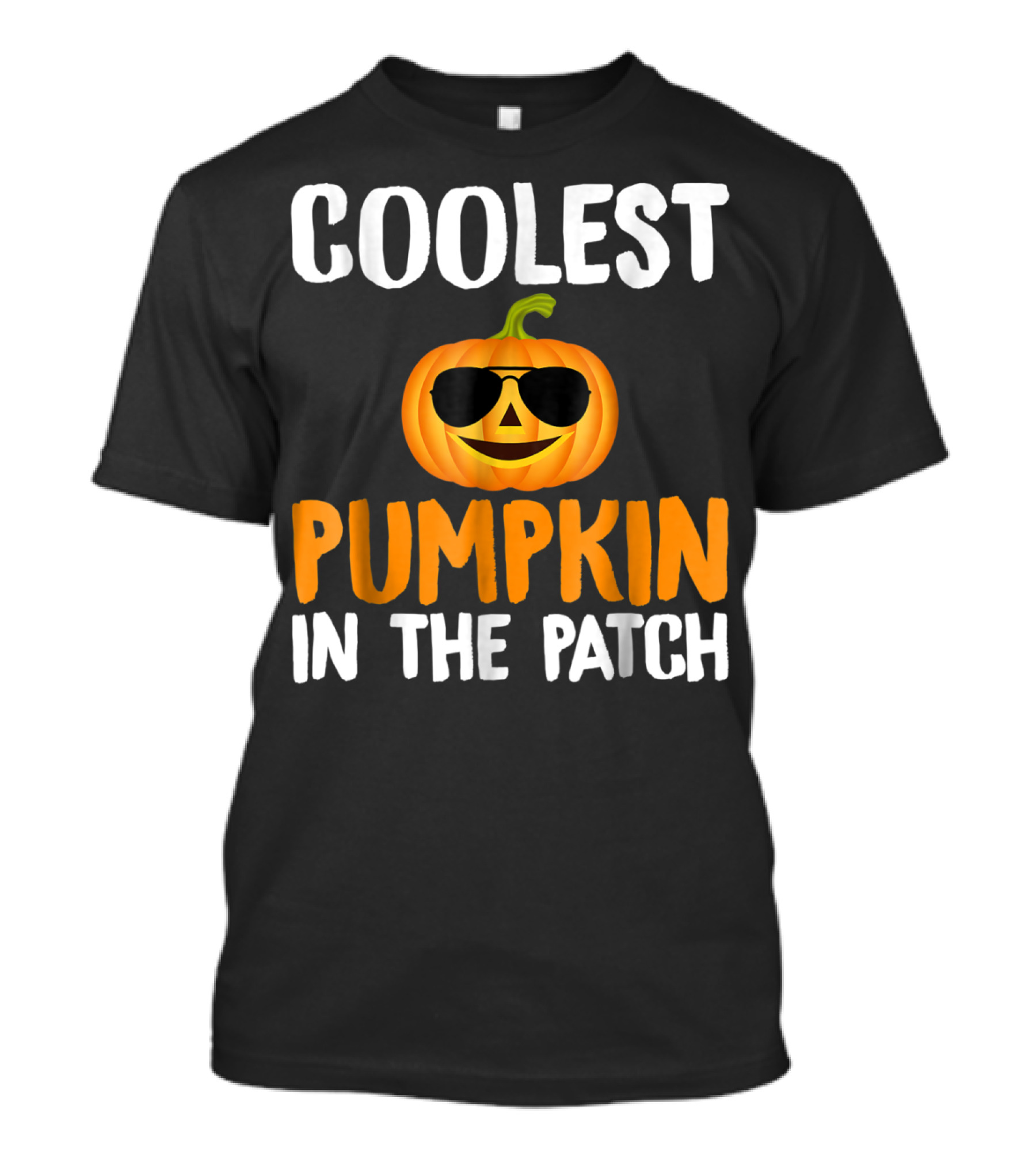 Coolest Pumpkin In The Patch Wearing Sunglasses T-Shirt