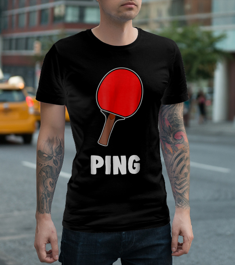 Couple Matching Halloween Costume Ping Paddle T-Shirt