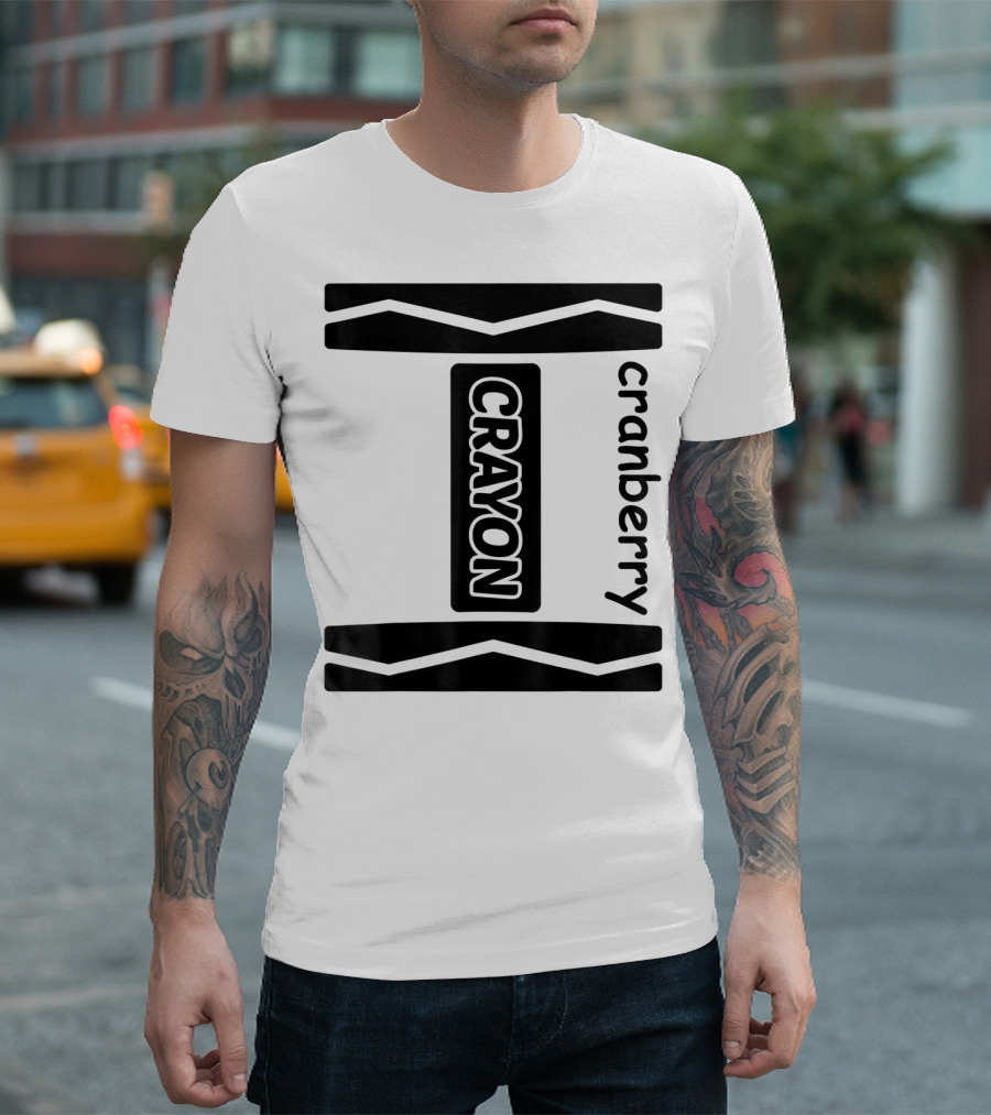 Cranberry Crayon Halloween Couple Group Costume T-Shirt