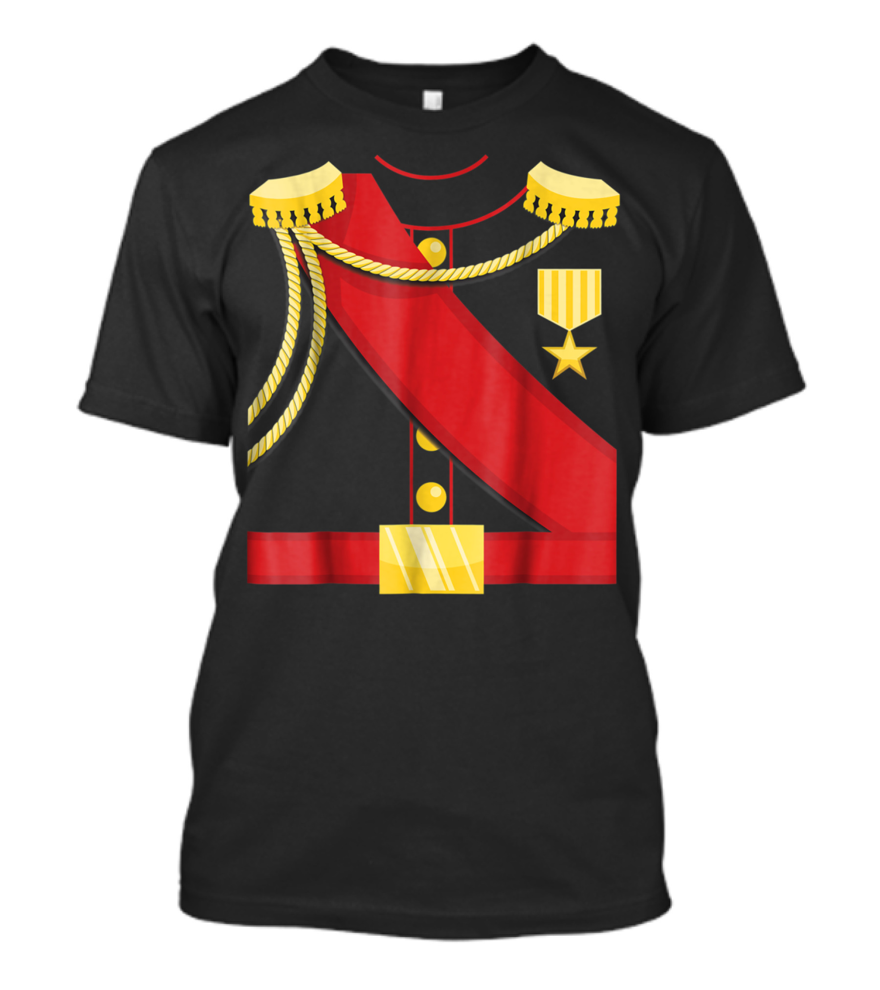 Cute Charming Prince Royal Attire Red Sash Gold Accents T-Shirt