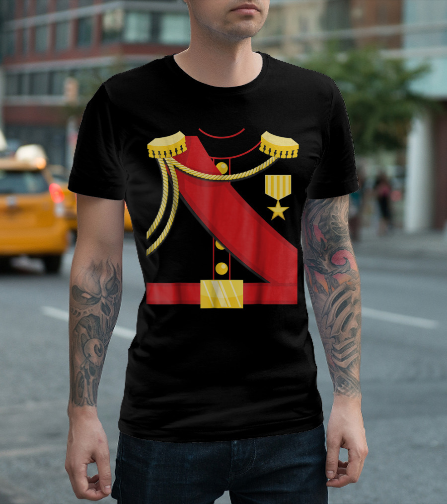 Cute Charming Prince Royal Attire Red Sash Gold Accents T-Shirt