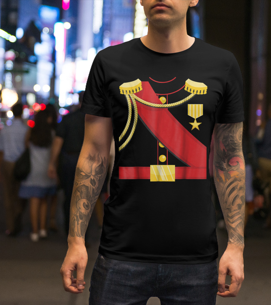 Cute Charming Prince Royal Attire Red Sash Gold Accents T-Shirt