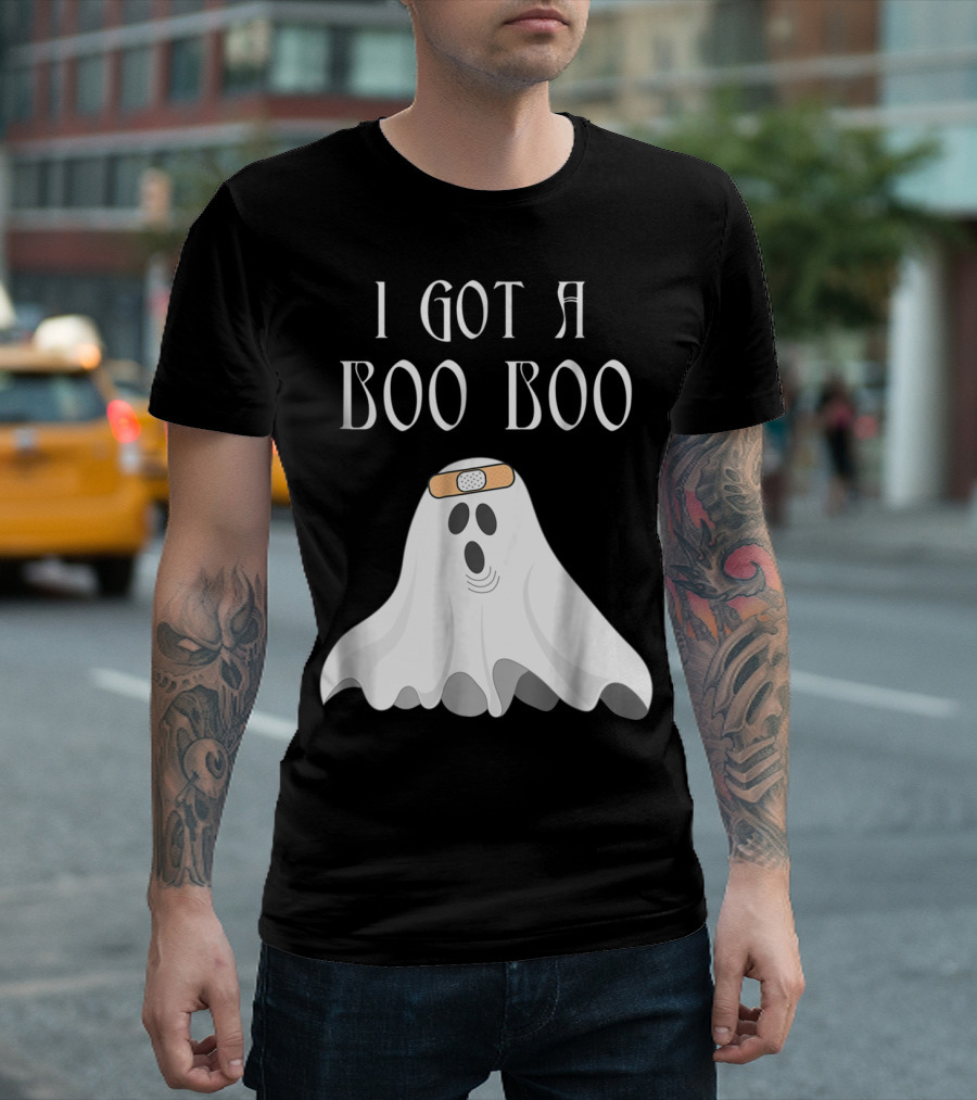 I Got A Boo Boo Cute Halloween Ghost Kids T-Shirt