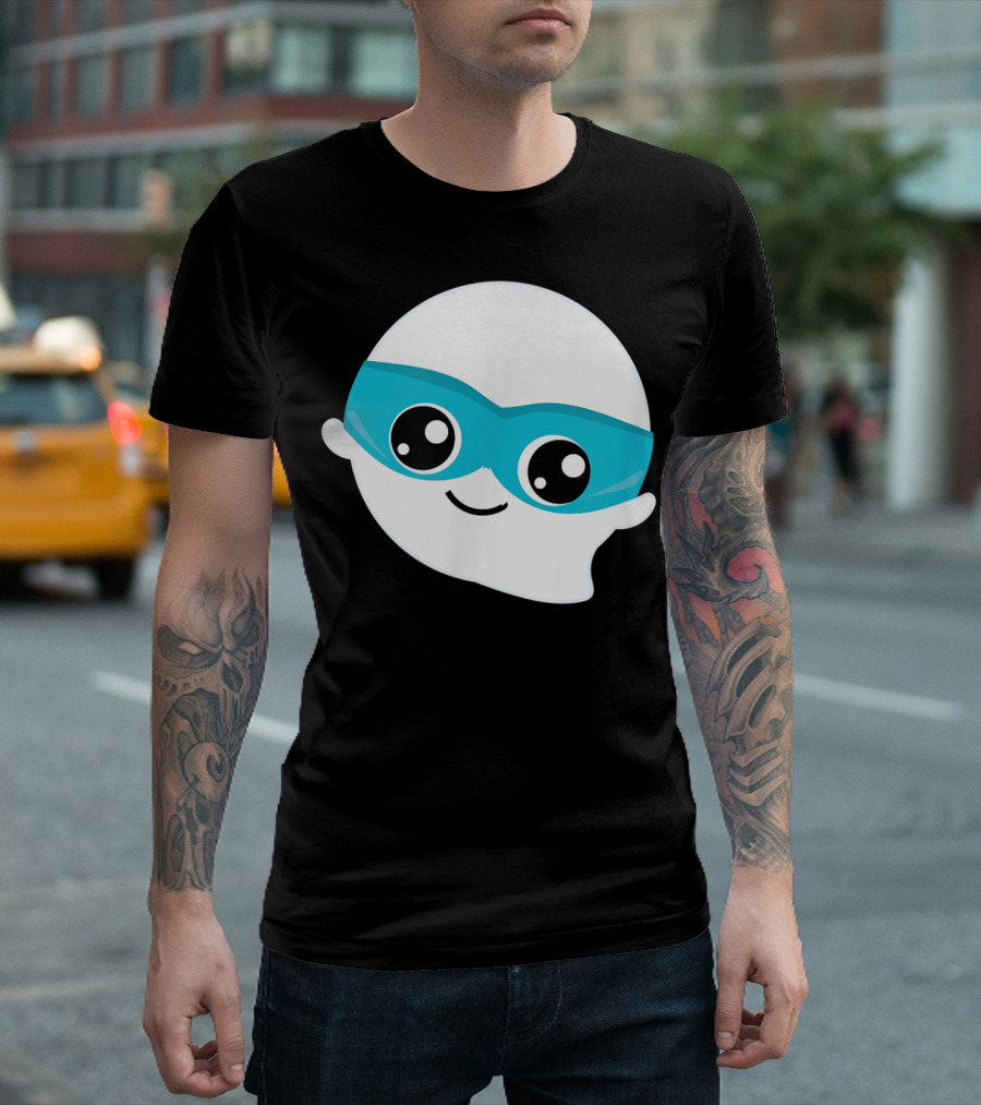 Cute Halloween Kids Ninja Ghost Boy Girl Masked T-Shirt