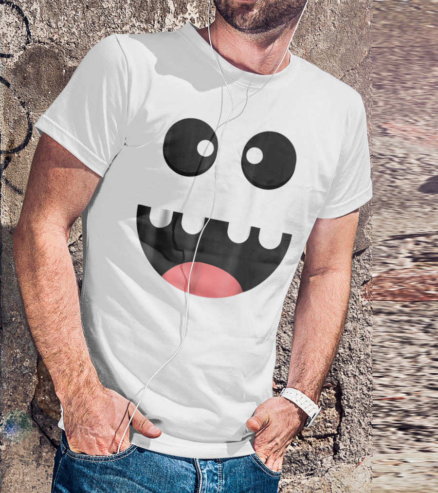 Cute Halloween Monster Face Scary T-Shirt