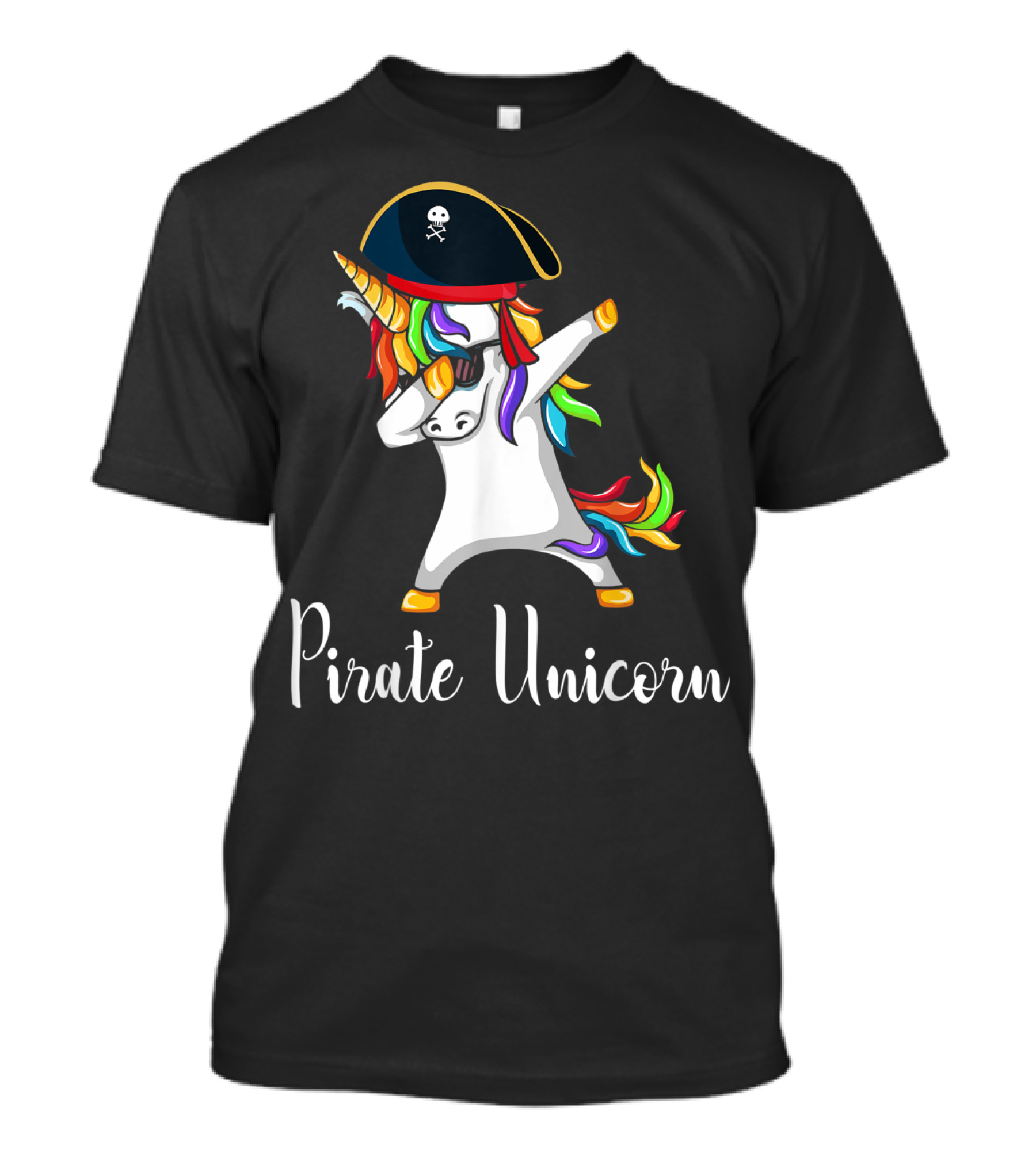 Funny Dabbing Pirate Unicorn T-Shirt
