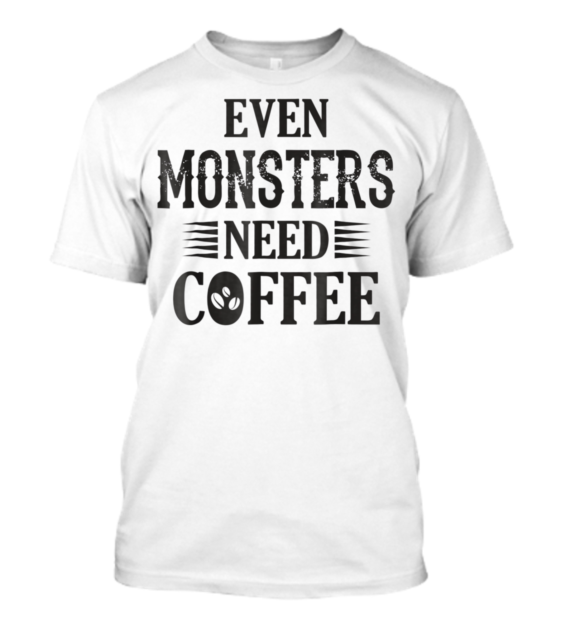 Even Monsters Need Coffee Alien T-Shirt