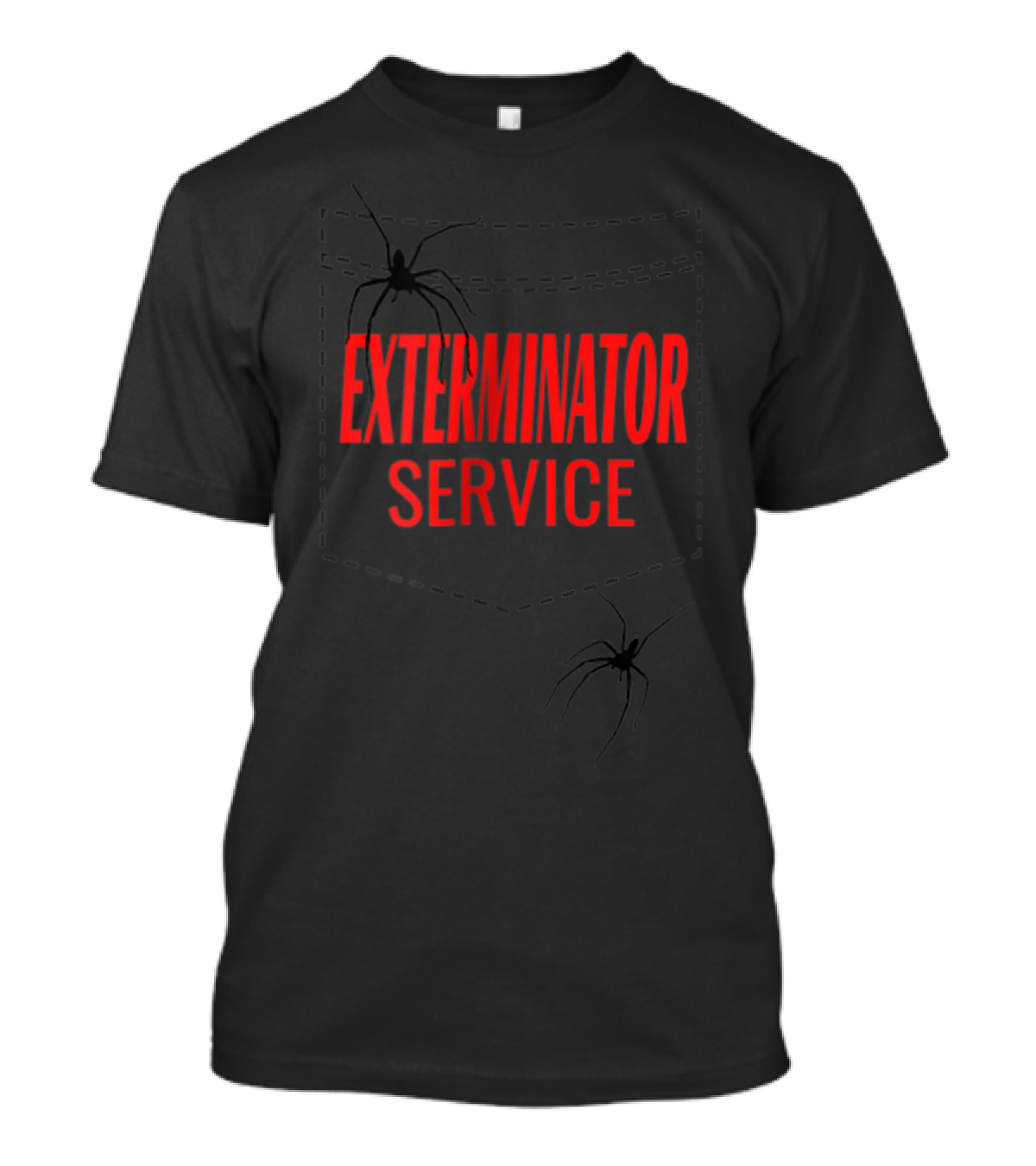 Exterminator Service Pocket Design With Spider T-Shirt