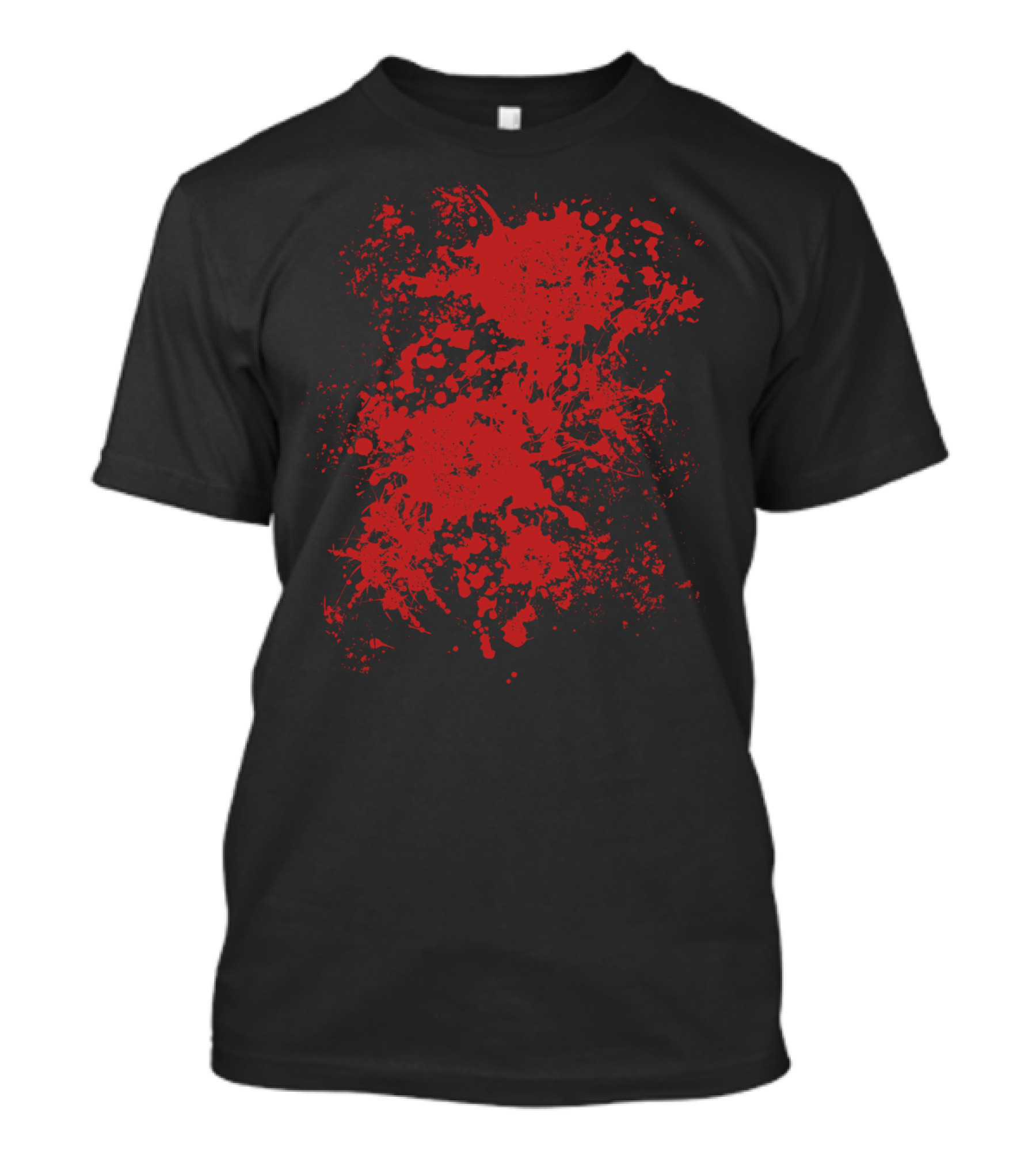 Fake Blood Splatter Grunge Effect Bloody T-Shirt