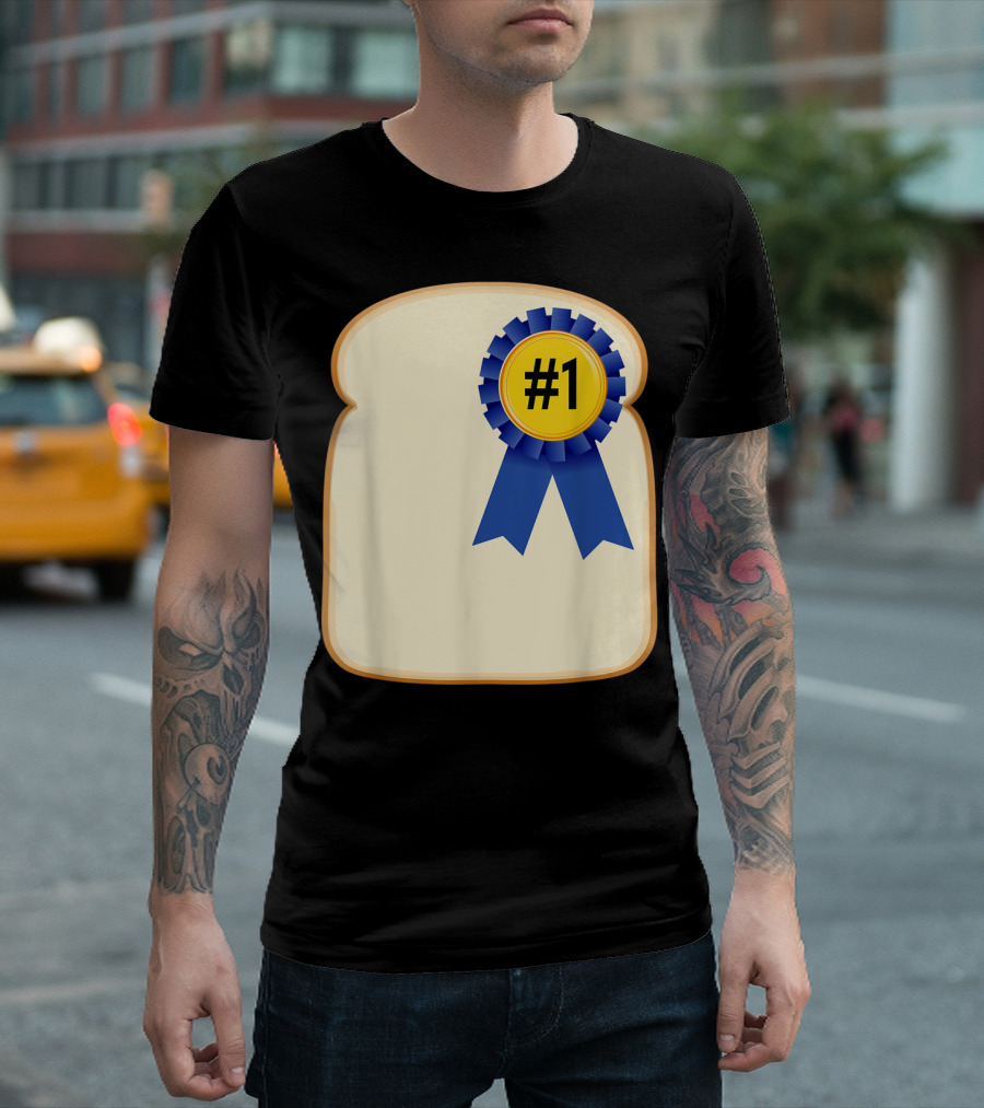 Fathers Day Funny Dad Bread Winner #1 Pun Gag T-Shirt
