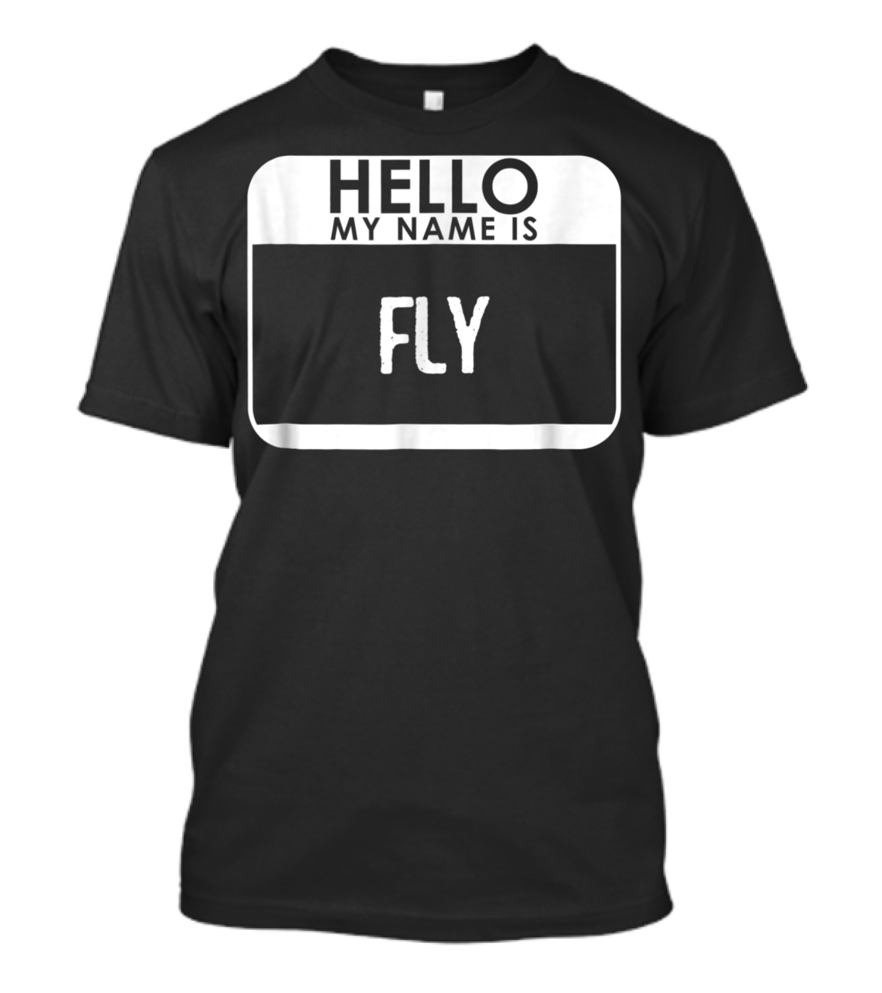 Fly Name Tag Costume Funny Easy Halloween Insect T-Shirt