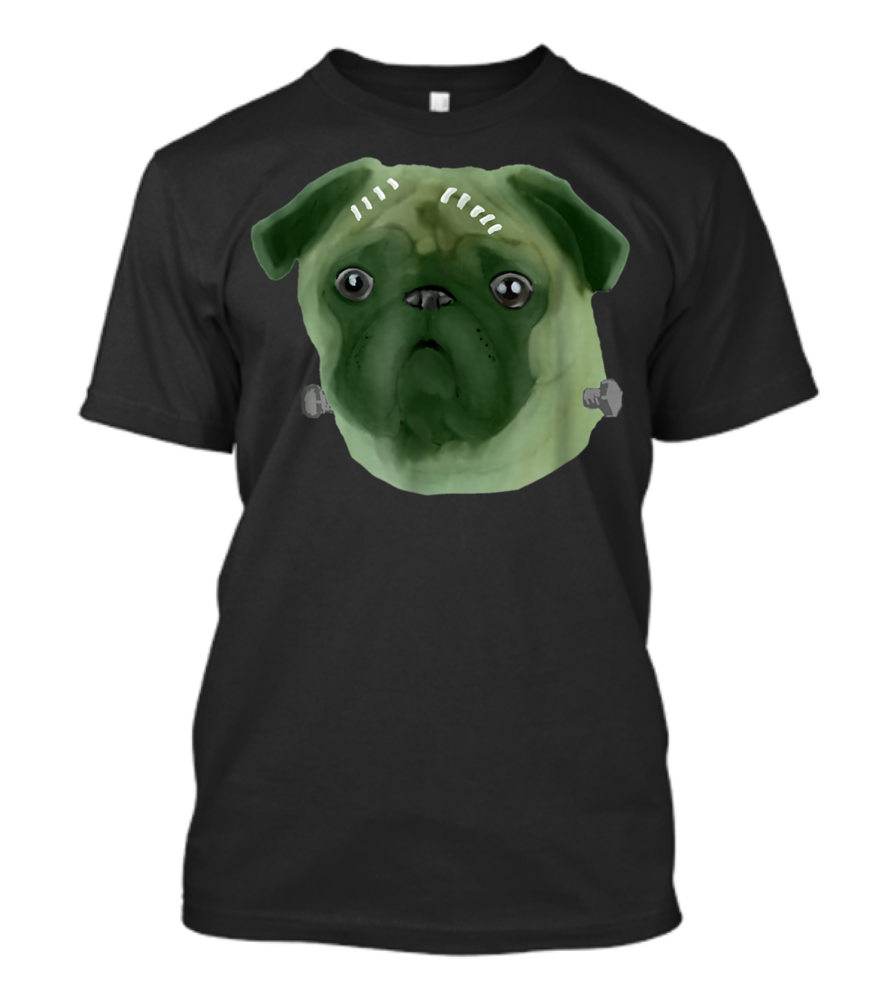 Frankenstein Pug Halloween Dog Lovers Funny T-Shirt
