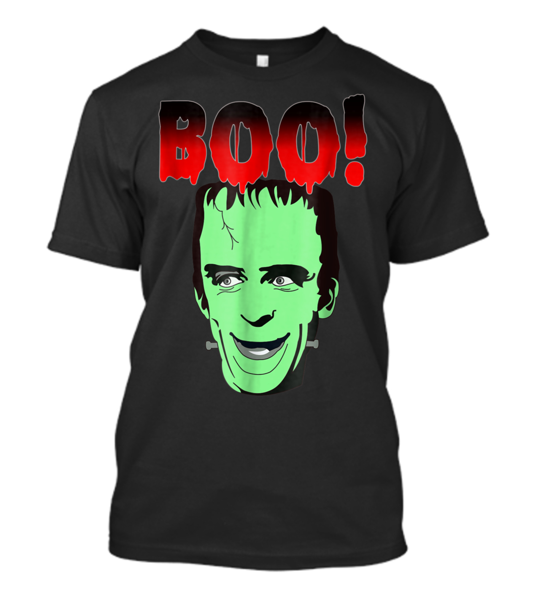 BOO Frankenstein Monster Face Halloween T-Shirt