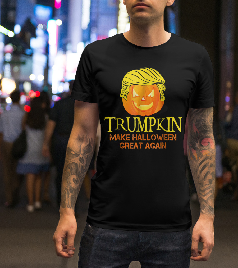 Trumpkin Make Halloween Great Again Pumpkin Costume Party T-Shirt