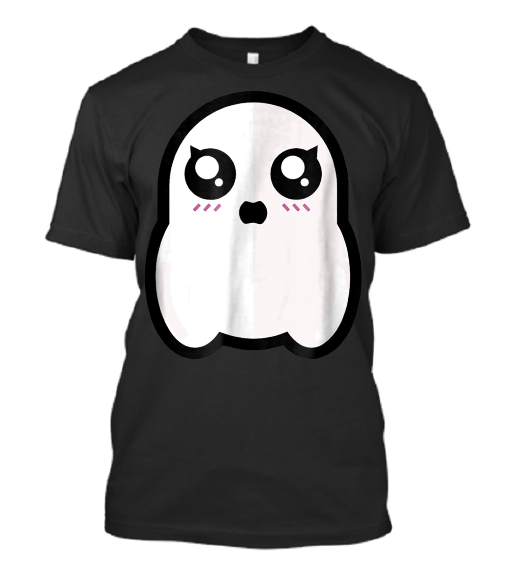 Kawaii Cute Ghost Boo Funny Halloween T-Shirt
