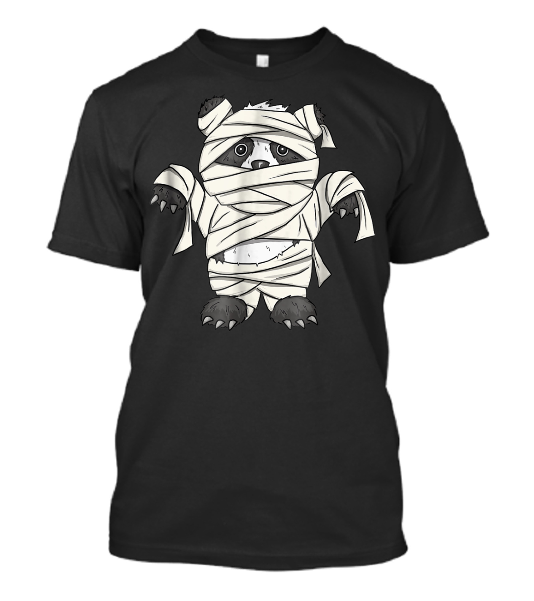 Funny Cute Panda Mummy Bear Costume T-Shirt