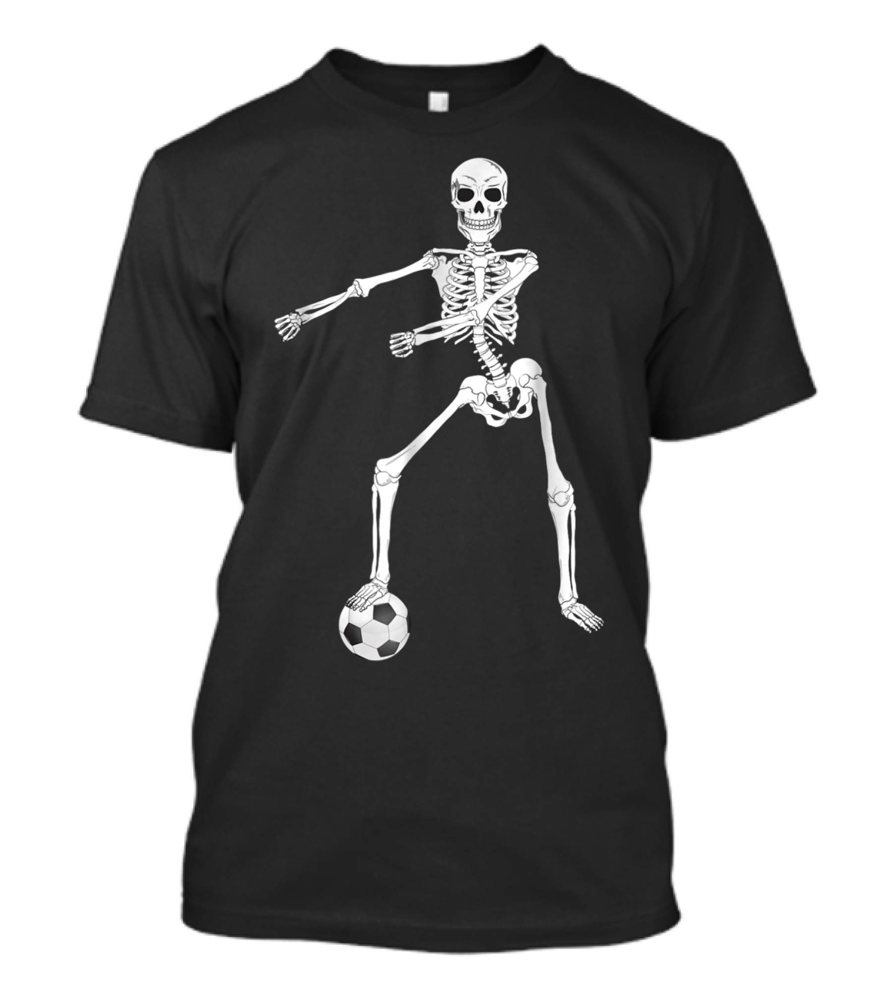 Soccer Skeleton Playing Funny Football T-Shirt