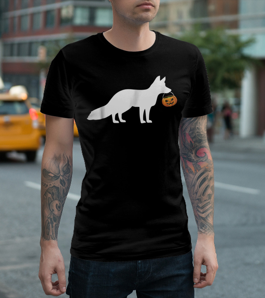 Funny Fox Halloween Pumpkin Trick-or-Treat T-Shirt