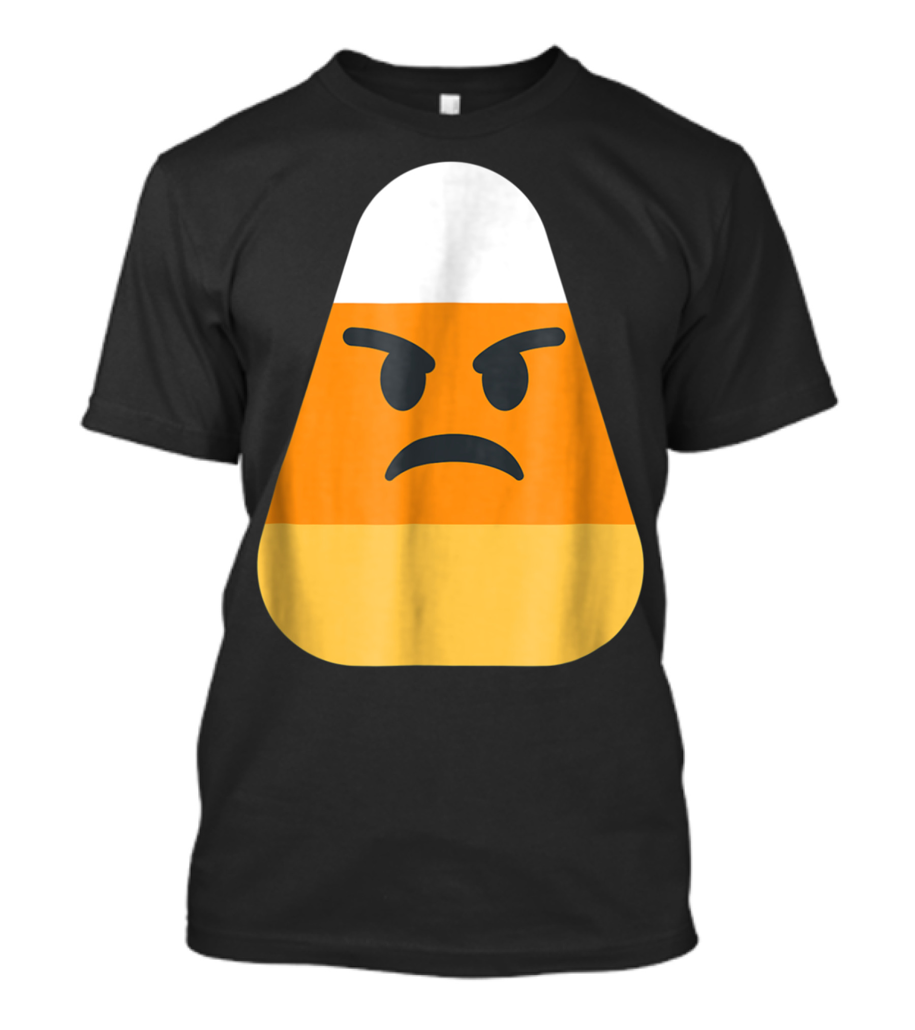 Angry Emoji Candy Corn Funny Halloween T-Shirt